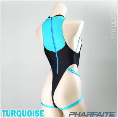 pharfaite spider binder glow in the dark swimsuit pf690 black-ocean