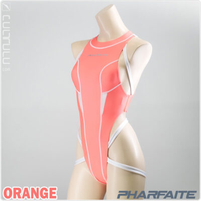 pharfaite spider binder swimsuit neon glow pf691 orange