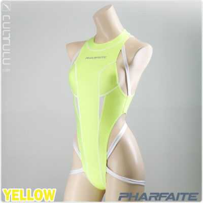 pharfaite spider binder swimsuit neon glow pf691 yellow