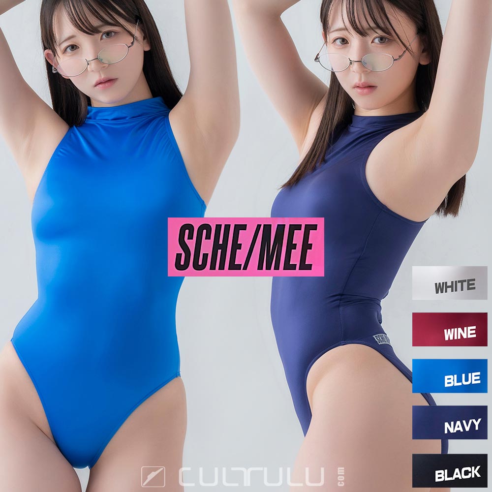 SCHE/MEE [PF620] FittySatin high neck swimsuit - Cultulu