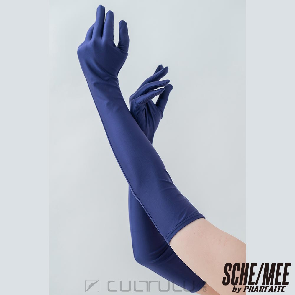 SCHE/MEE [PF621] FittySatin long gloves & knee-high stockings